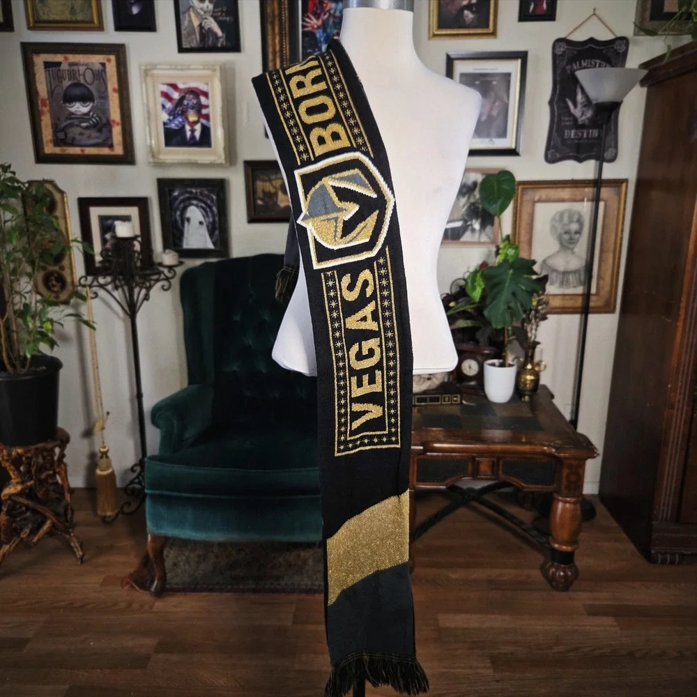 Vegas Golden Knights Scarf 2019-20 Season Ticket Member Sports NHL Hockey Black